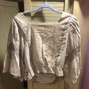 Abercrombie and Fitch light green blouse